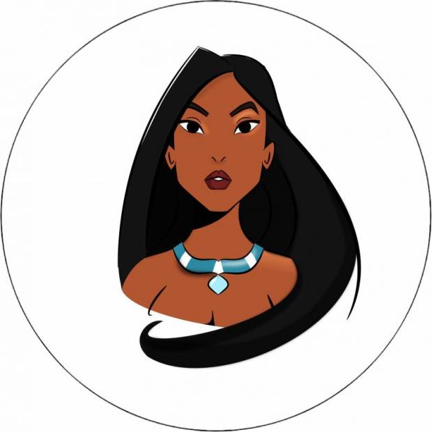 Essbares Papier Prinzessin Pocahontas 19,5 cm