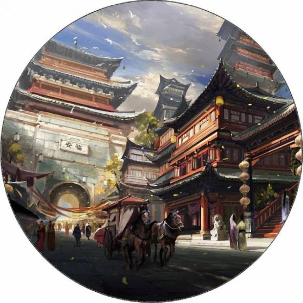 Essbares Papier Pagode 19,5 cm