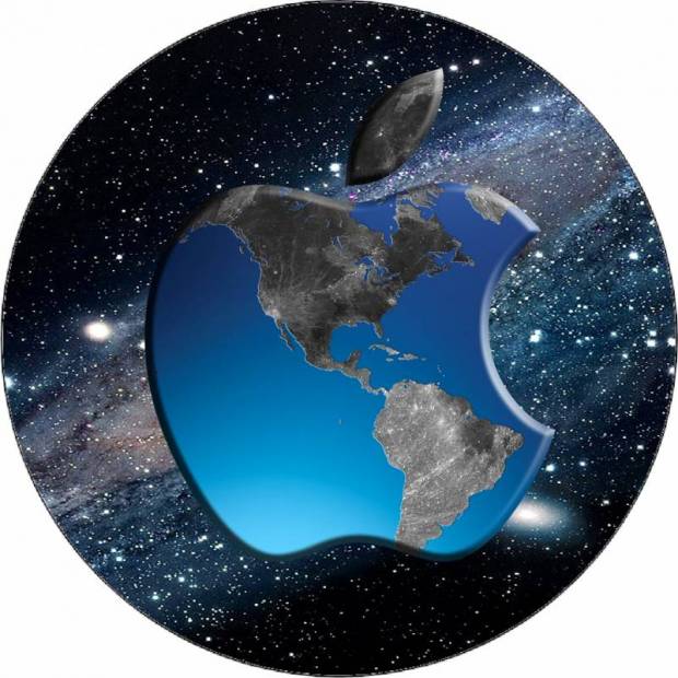 Essbares Papier Apple Logo Platz 19,5 cm