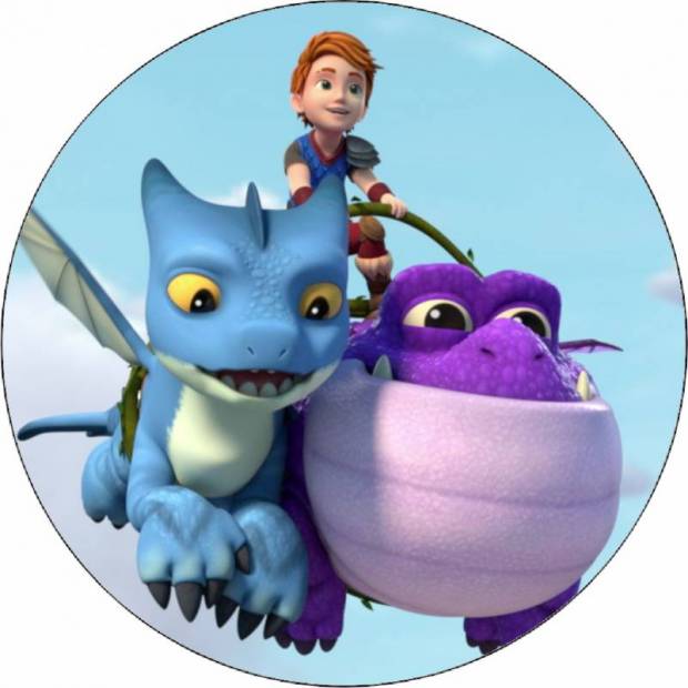 Essbares Papier Drachenretter fliegende Drachen 19,5 cm