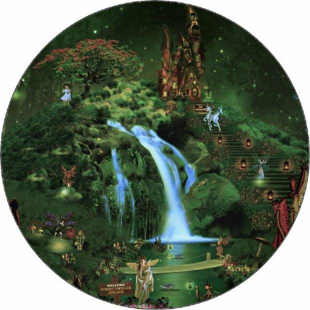 Essbares Papier geheimnisvoller Garten 19,5 cm