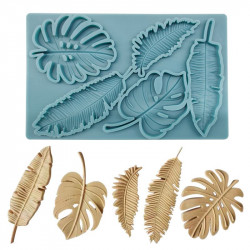 Silikonform Blätter