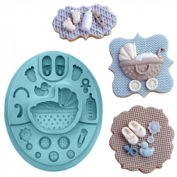 Kinderwagenform aus Silikon