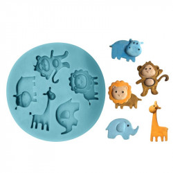 Silikonform Zootiere 7x7cm