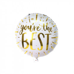Folienballon rund, du bist der Beste 46 cm