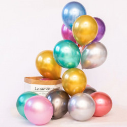 Metallische Latexballons 50 Stück, 30 cm