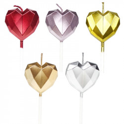 Kerzenset 5Stück Herz