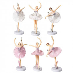 Tortenzierfigur Ballerina, 6 Stücke