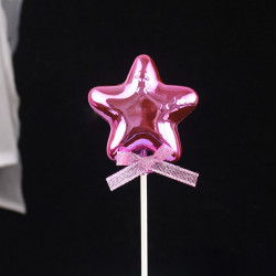 Tortenaufleger rosa Stern
