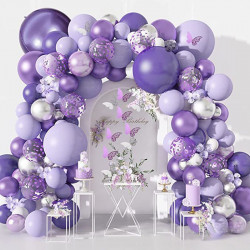 Ballonggirlande violett 145 Stk.