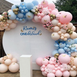 Ballonggirlande rosa-blau 144 Stück