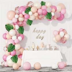 Ballonggirlande hellrosa 132 Stück