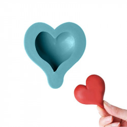 Silikonform - Herz - 8,5x8cm