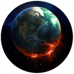 Essbares Papier Planet Erde 19,5 cm