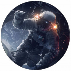 Essbarer Papier-Astronaut im Raumschiff 19,5 cm