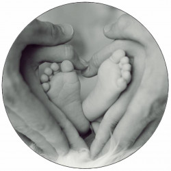 Essbare Papierfamilie 19,5 cm