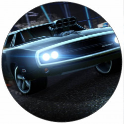 Essbares Papier Fast and Furious Dodge Charger 19,5 cm