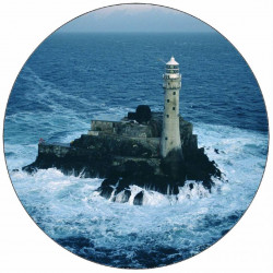 Essbarer Papierleuchtturm auf Felsen 19,5 cm