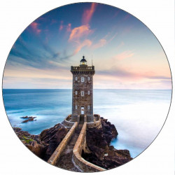 Essbarer Papierleuchtturm und rosa Wolken 19,5 cm