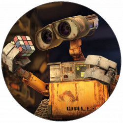 Wand-I und Rubiks Würfel 19,5 cm