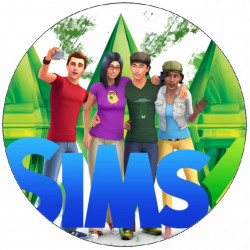 Essbares Papier Die Sims 4 Spielfiguren 19,5 cm