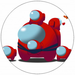 Essbares Papier Among Us Figuren 19,5 cm