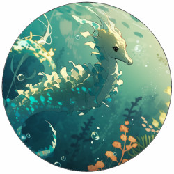 Essbares Papier-Seepferdchen 19,5 cm