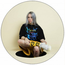 Essbares Papier Billie Eilish graues Haar 19,5 cm
