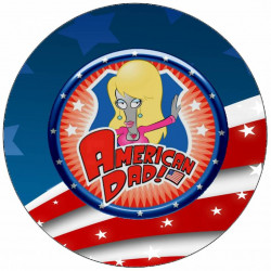 Essbares Papier American Dad Logo 19,5 cm