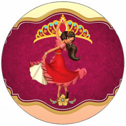 Essbares Papier Elena von Avalor im Logo 19,5 cm