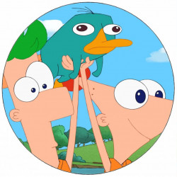 Essbares Papier Phineas und Ferb 19,5 cm