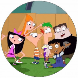 Essbares Papier Phineas und Ferb Freunde 19,5 cm