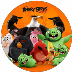 Essbares Papier Angry Birds in Folie 19,5 cm