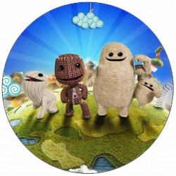 Essbares Papier Littlebigplanet Sackboy und Freunde 19,5 cm
