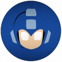 Essbares Papier Mega Man Logo 19,5 cm
