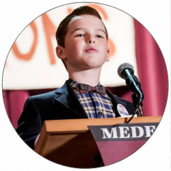 Essbares Papier Kleiner Sheldon beim Vortrag 19,5 cm