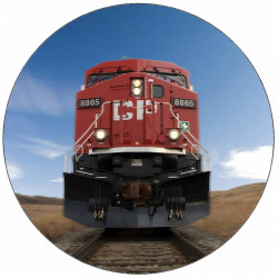 Essbare Papier-Diesellokomotive 19,5 cm