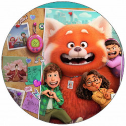 Essbares Papier Transformation Mei mit Familie 19,5 cm