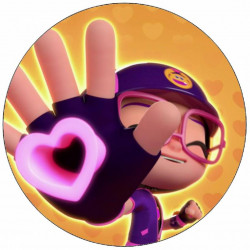 Essbares Papier Abby Hatcher Herz 19,5 cm