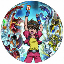 Bakugan Duell essbares Papier 19,5 cm