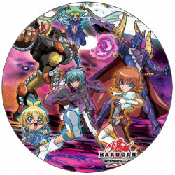 Bakugan essbares Papier lila Hintergrund 19,5 cm