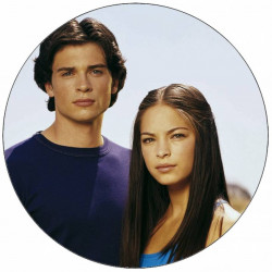 Essbares Papier Smallvile Clark und Lana Lang 19,5 cm