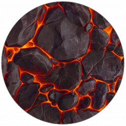 Essbares Papier Lava Textur 19,5 cm