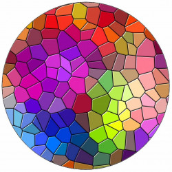 Essbares Papier-Farbmosaik 19,5 cm