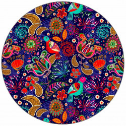 Essbares Papier buntes Folkloremuster 19,5 cm