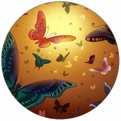 Essbare Papiermuster Bonbons 19,5 cm