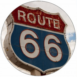 Essbares Papier Route 66 Markierung 19,5 cm