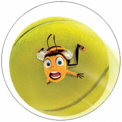 Essbares Papier Mr. Biene und Tennisball 19,5 cm