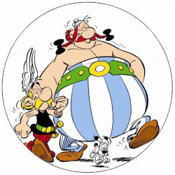 Essbares Papier Asterix, Obelix und Idefix 19,5 cm