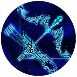 Essbares Papierzeichen Schütze 19,5 cm